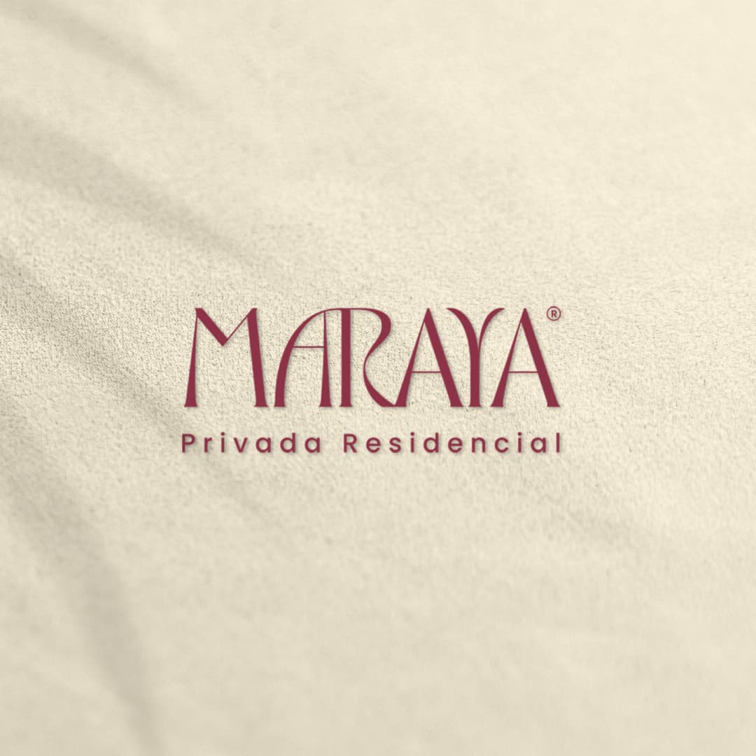 Maraya Privada Residencial logo on a sand texture