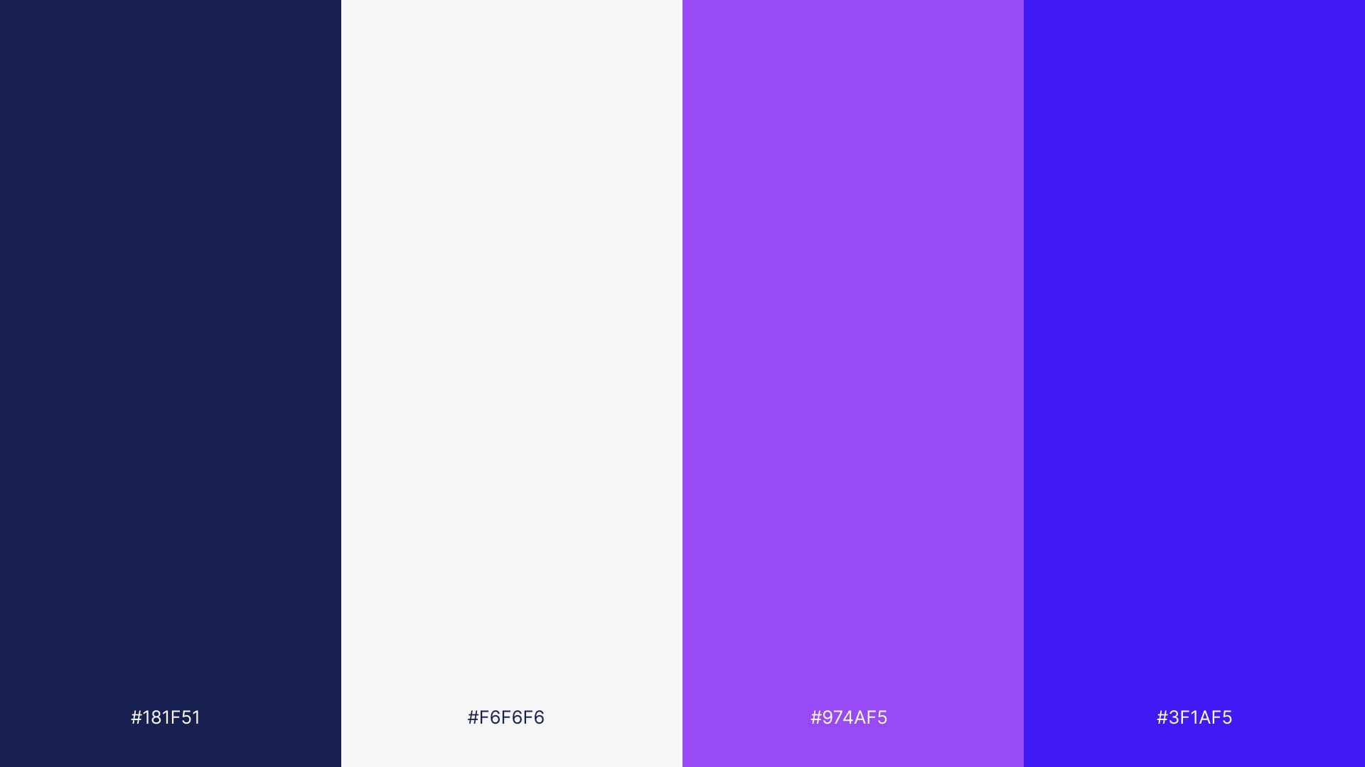 Rapibill palette: navy, light gray, violet and electric blue with their codes