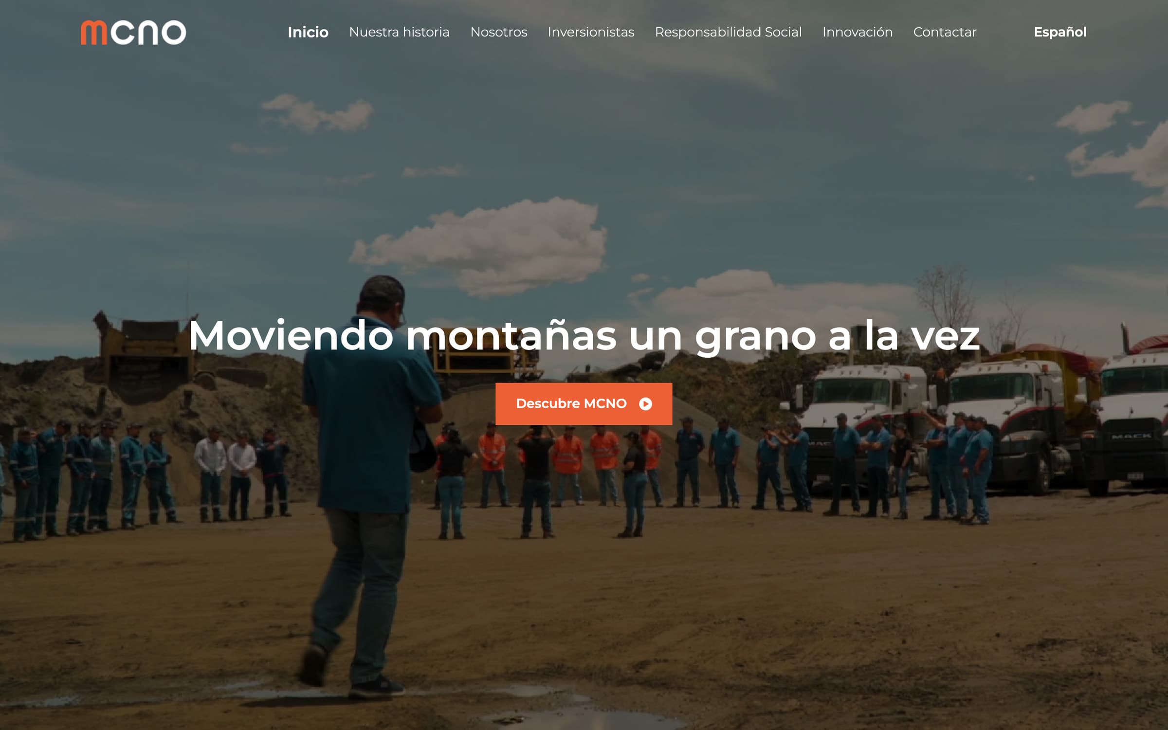 Página de inicio de mcno.com.mx en escritorio